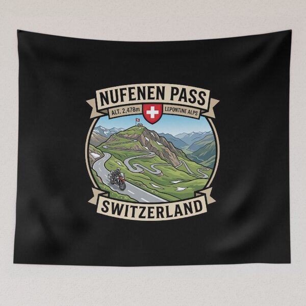 Item preview, Nufenen Pass Switzerland Mountain Explorer Graphic designed and sold by enzoade.