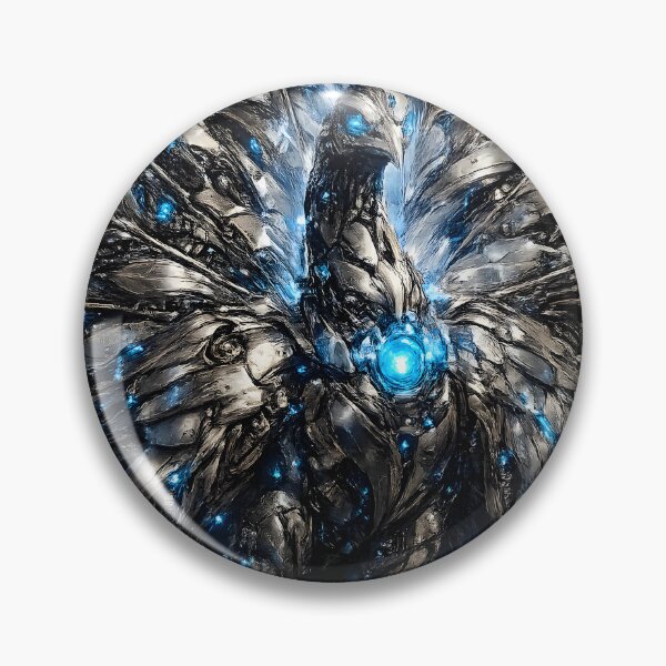 Item preview, Steel Peacock V5 – Majestic Mechanical Peacock | Futuristic Cyber Bird Art designed and sold by SteelCoat Studio.