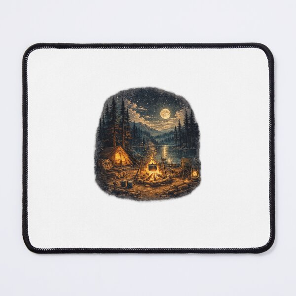 Item preview, Vintage Campfire Night Forest Adventure Design designed and sold by NestDesigns1.