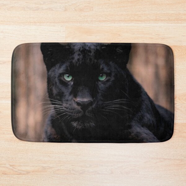 Item preview, Black Panther with Green Eyes - Intense Wildlife Photography Portrait designed and sold by Raloel Art.
