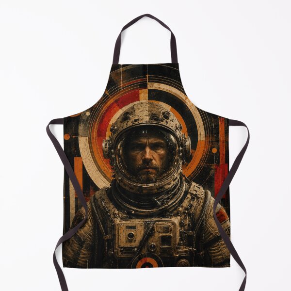 Item preview, Solar Voyager — Art Deco Geometric Astronaut Portrait designed and sold by A-T-H.
