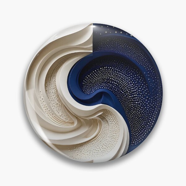 Item preview, Abstract Swirls of Blue and White  designed and sold by Vicky Brago-Mitchell®.