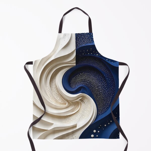 Item preview, Abstract Swirls of Blue and White designed and sold by Vicky Brago-Mitchell®.
