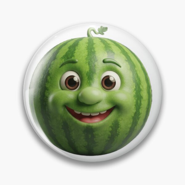 Artikelvorschau, Lustige Wassermelonen-Gesichts-Cartoon-Kunst entworfen und verkauft von TripleVertex-1.