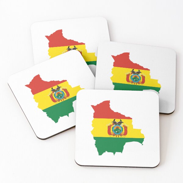 Artikelvorschau, Karte der Flagge Boliviens entworfen und verkauft von Inspirationmotivation.