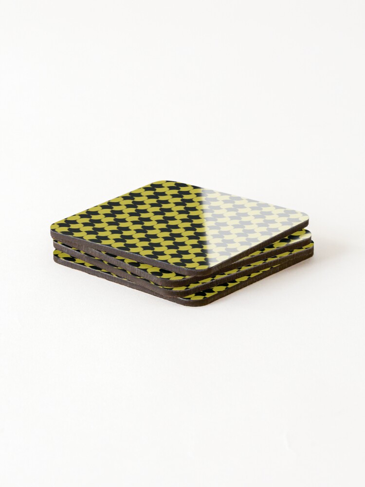 Thumbnail 4 of 5, Coasters (Set of 4), Abstract Geometric Pattern Design designed and sold by BigDigital.