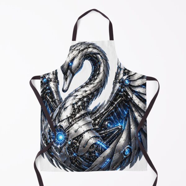 Item preview, Steel Swan V5 – Elegant Mechanical Swan | Futuristic Cyber Bird Art designed and sold by SteelCoat Studio.