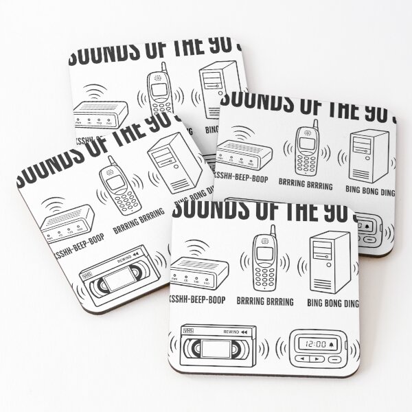 Item preview, Sounds of the 90's Line Art designed and sold by CerealBoxInk.