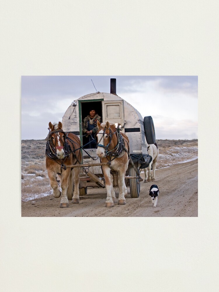 Alternate view of Sheep Wagon, Red Desert, Wy Photographic Print
