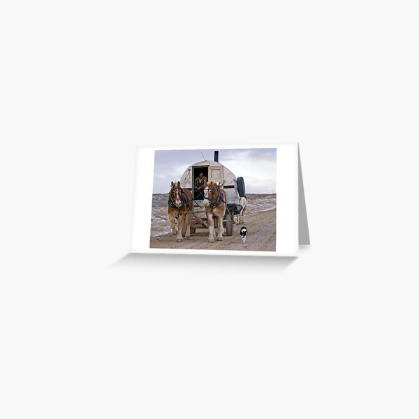 Sheep Wagon, Red Desert, Wy Greeting Card