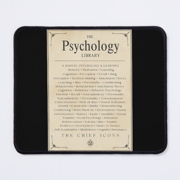 Item preview, The Psychology Library – Vintage Book Cover Dark Academia Student Art designed and sold by NeededTees.