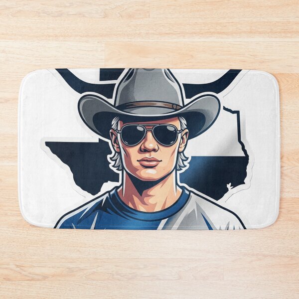 Item preview, Erling Haaland The Texas Cowboy Sticker designed and sold by Simplybe1.