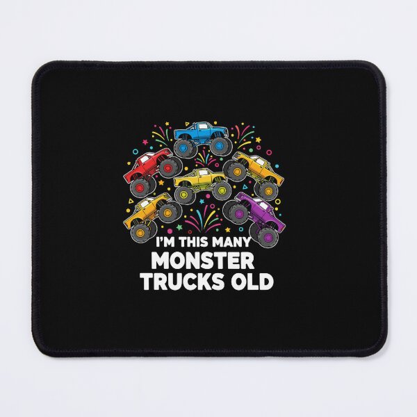 Item preview, I'm This Many Monster Trucks Old Seventh Birthday Kids Party designed and sold by PopStars1993.