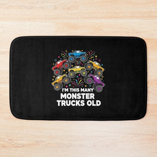 Item preview, I'm This Many Monster Trucks Old Seventh Birthday Kids Party designed and sold by PopStars1993.