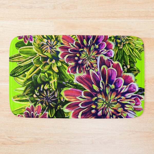 Item preview, Neon Green Chrysanthemums 4 designed and sold by nastiaart.