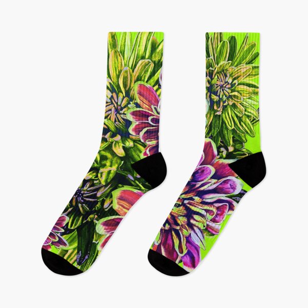 Item preview, Neon Green Chrysanthemums 4 designed and sold by nastiaart.