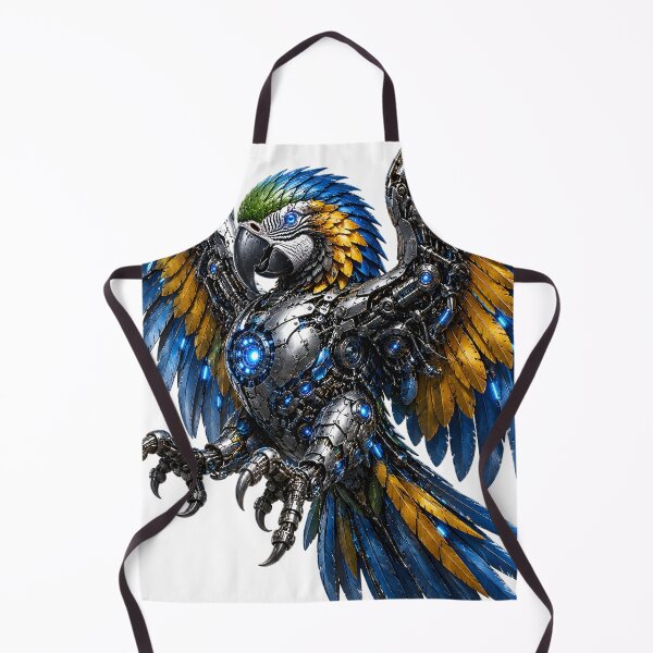 Item preview, Steel Macaw V5 – Majestic Mechanical Macaw | Futuristic Cyber Parrot Art designed and sold by SteelCoat Studio.