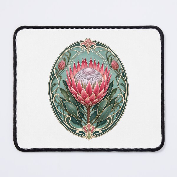 Item preview, Elegant Protea Flower Art Nouveau Botanical designed and sold by AntiqueImages.