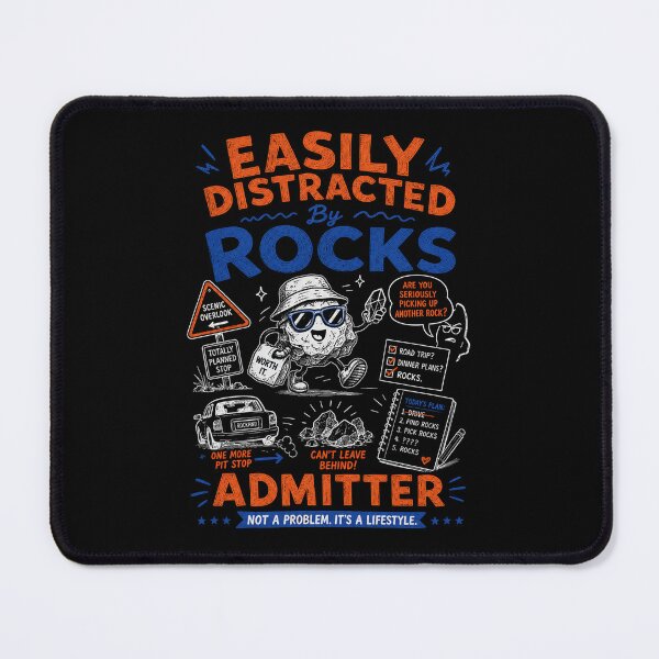 Item preview, Easily distracted by rocks designed and sold by Peerless-Prime.