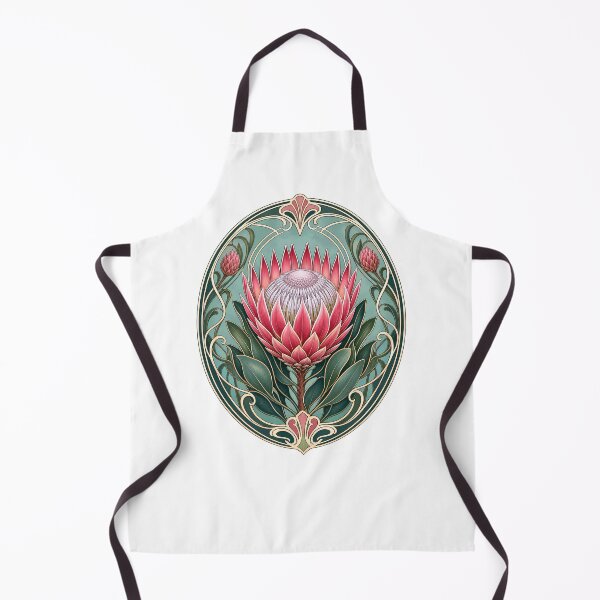 Item preview, Elegant Protea Flower Art Nouveau Botanical designed and sold by AntiqueImages.