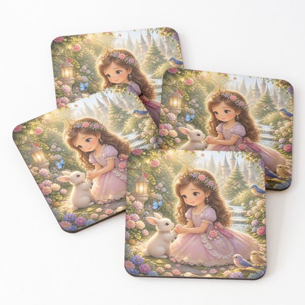 Item preview, Enchanted Garden Princess Storybook Illustration designed and sold by Lucia Amaris Art.