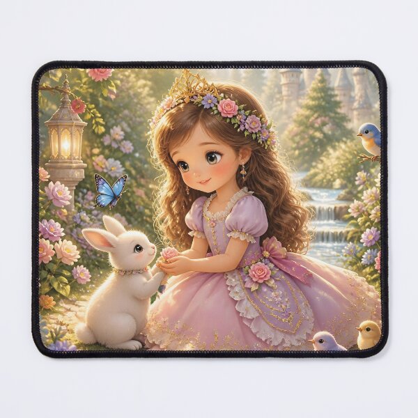 Item preview, Enchanted Garden Princess Storybook Illustration designed and sold by Lucia Amaris Art.