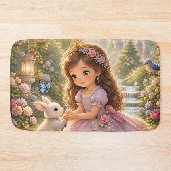 Item preview, Enchanted Garden Princess Storybook Illustration designed and sold by Lucia Amaris Art.