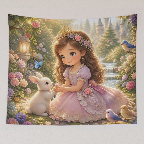 Item preview, Enchanted Garden Princess Storybook Illustration designed and sold by Lucia Amaris Art.
