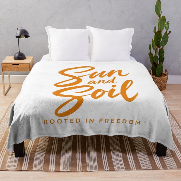 Item preview, Sun and Soil Rooted in Freedom Typography designed and sold by ML-Media.