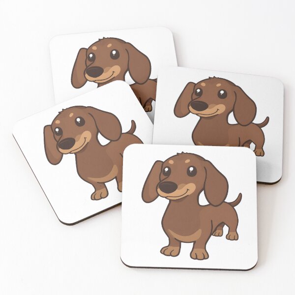 Item preview, Cute Dachshund Dog Full Body Sticker designed and sold by VINTOR-.