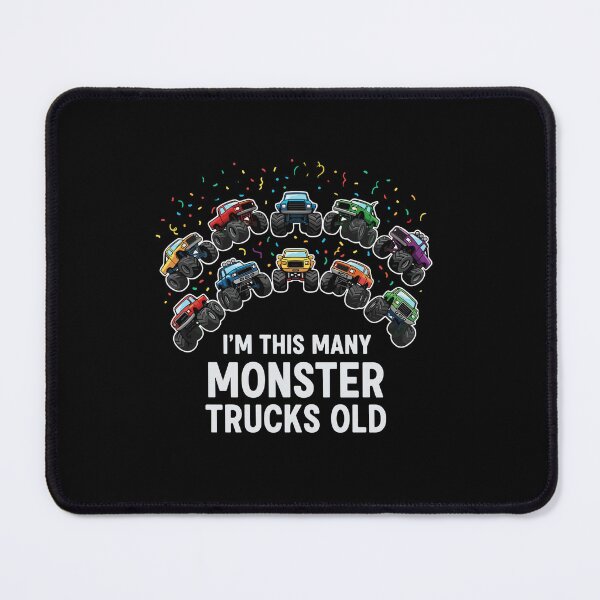 Item preview, I'm This Many Monster Trucks Old 10th Birthday Monster Truck Kids Boy designed and sold by PopStars1993.