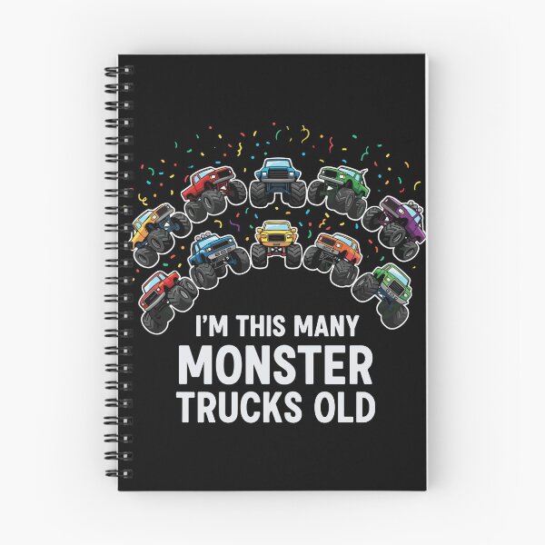 Item preview, I'm This Many Monster Trucks Old 10th Birthday Monster Truck Kids Boy designed and sold by PopStars1993.