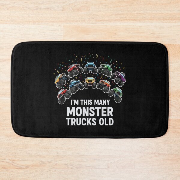 Item preview, I'm This Many Monster Trucks Old 10th Birthday Monster Truck Kids Boy designed and sold by PopStars1993.