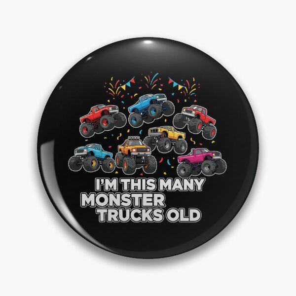 Item preview, I'm This Many Monster Trucks Old Seven Years Birthday Boy Kids designed and sold by PopStars1993.
