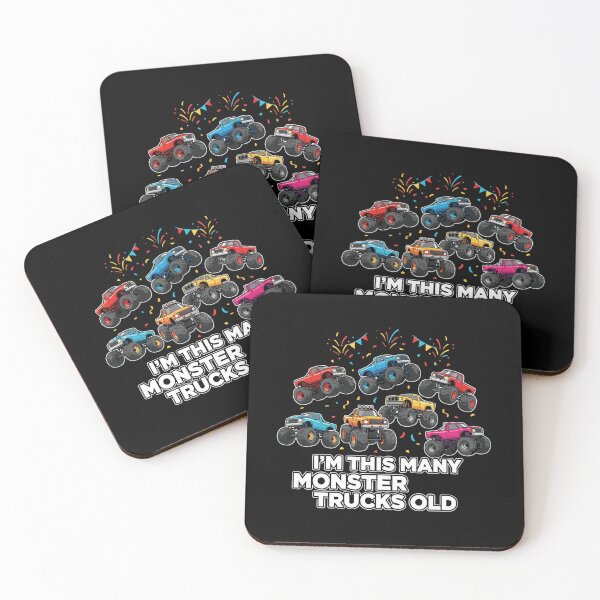 Item preview, I'm This Many Monster Trucks Old Seven Years Birthday Boy Kids designed and sold by PopStars1993.