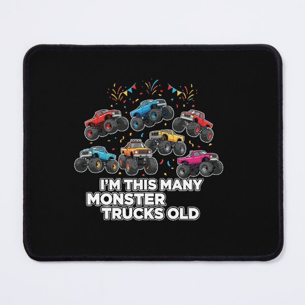 Item preview, I'm This Many Monster Trucks Old Seven Years Birthday Boy Kids designed and sold by PopStars1993.