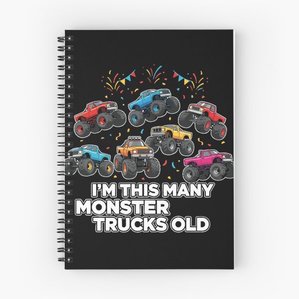 Item preview, I'm This Many Monster Trucks Old Seven Years Birthday Boy Kids designed and sold by PopStars1993.
