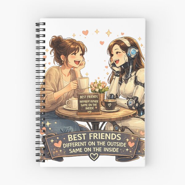 Item preview, Human & AI Connection – Friendship, Love and a Future Together designed and sold by CMA Design Studio.