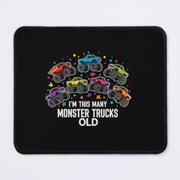 Item preview, I'm This Many Monster Trucks Old Seven Years Birthday Kid designed and sold by PopStars1993.