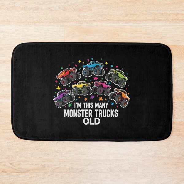 Item preview, I'm This Many Monster Trucks Old Seven Years Birthday Kid designed and sold by PopStars1993.