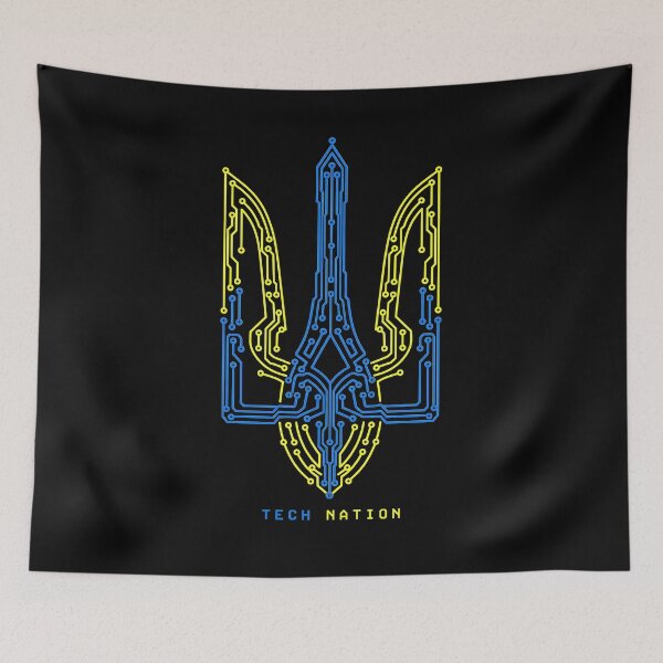 Item preview, Tech Nation Ukrainian Tryzub Cyber Circuit designed and sold by ML-Media.