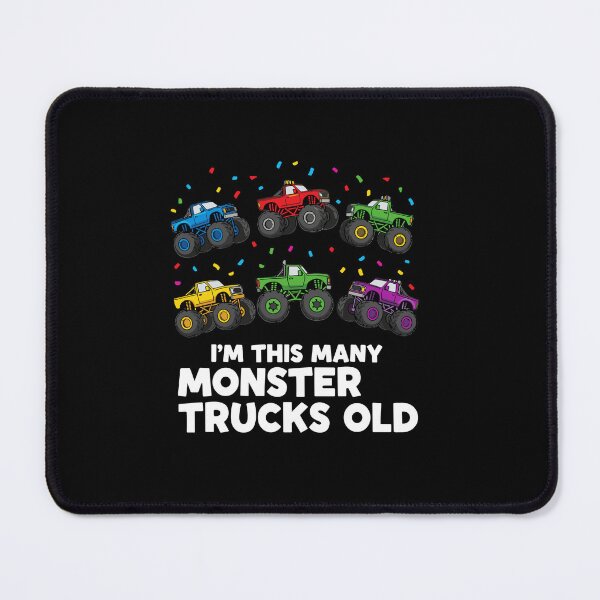Item preview, I'm This Many Monster Trucks Old Six Year Boy Birthday designed and sold by PopStars1993.