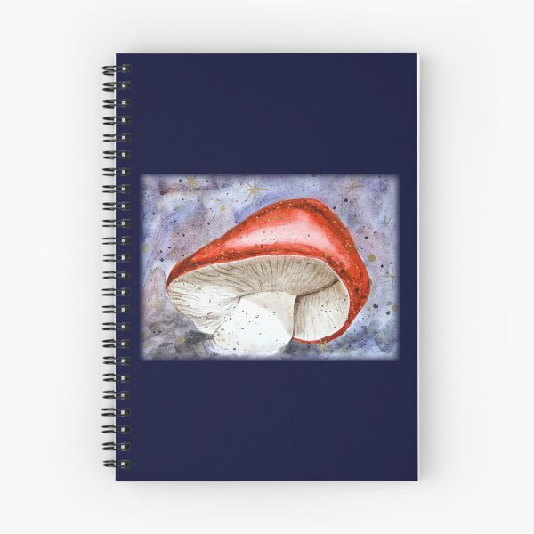 Item preview, Amanita Muscaria Under Starry Night Sky | Celestial Mushroom Watercolor designed and sold by simh.