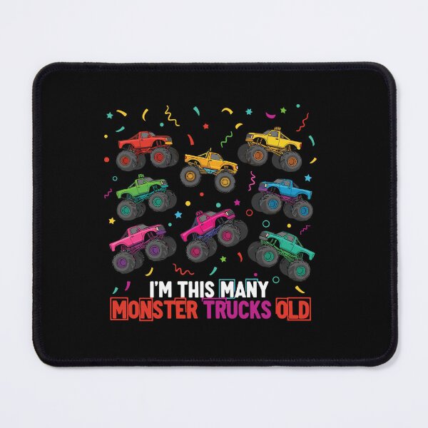 Item preview, I'm This Many Monster Trucks Old 9th Birthday Monster Truck Fan designed and sold by PopStars1993.