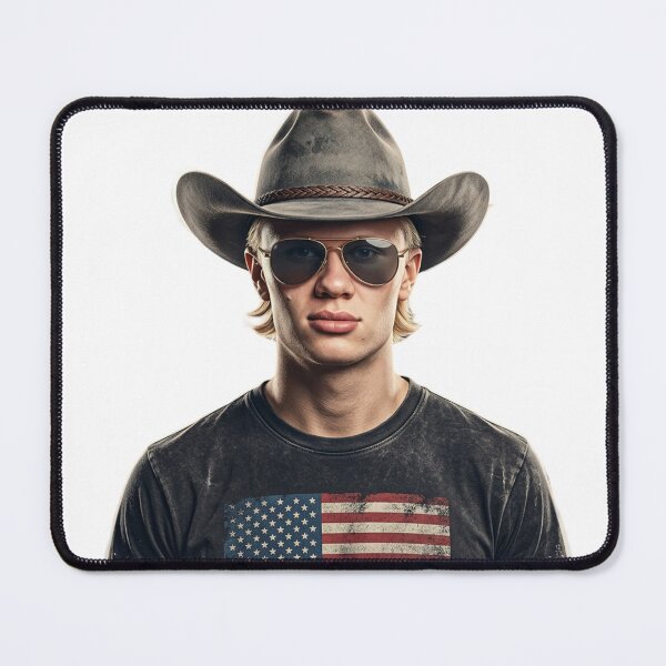 Item preview, Erling Haaland Texas Sticker designed and sold by Simplybe1.