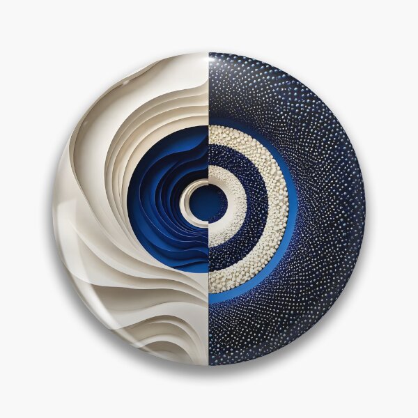 Item preview, Abstract Blue and White Composition designed and sold by Vicky Brago-Mitchell®.
