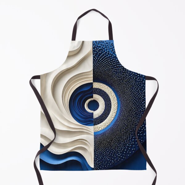 Item preview, Abstract Blue and White Composition designed and sold by Vicky Brago-Mitchell®.