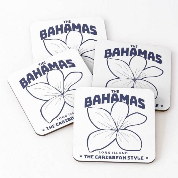 Item preview, The Bahamas Long Island Plumeria Graphic - Tropical Caribbean Style designed and sold by Tokraz-art.