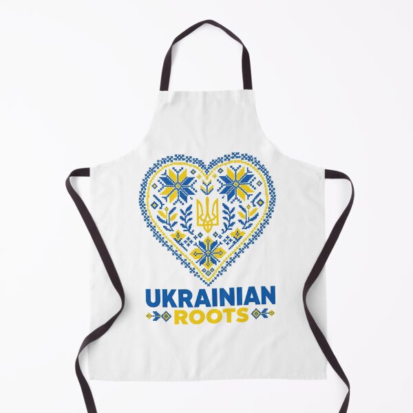 Item preview, Ukrainian Roots Heart Tryzub Embroidery designed and sold by ML-Media.