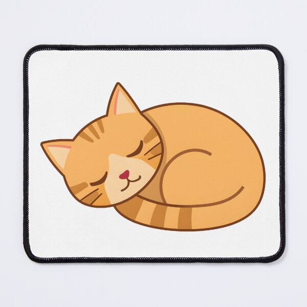 Item preview, Sleeping Orange Tabby Cat Sticker Design designed and sold by VINTOR-.